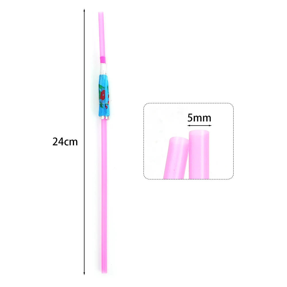 100/50/10Pcs Cocktail Umbrella Drinking Straw Disposable Bendable Straw Beach Theme Hawaii Parties Bar Cocktail Home Decoration