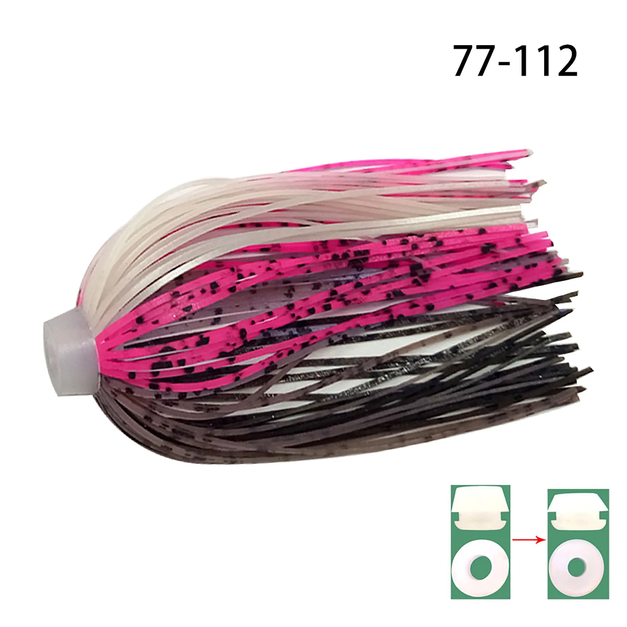 3/10 pcs/lot 88 Strands 64mm Silicone Skirts Elastic hole Umbrella skirts Fishing Accessories Buzzbaits Spinner Buzz Bait