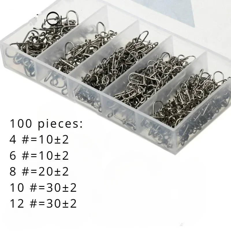Delysia King 50/100/200 Piece Set of Fishing connector fishing gear kit