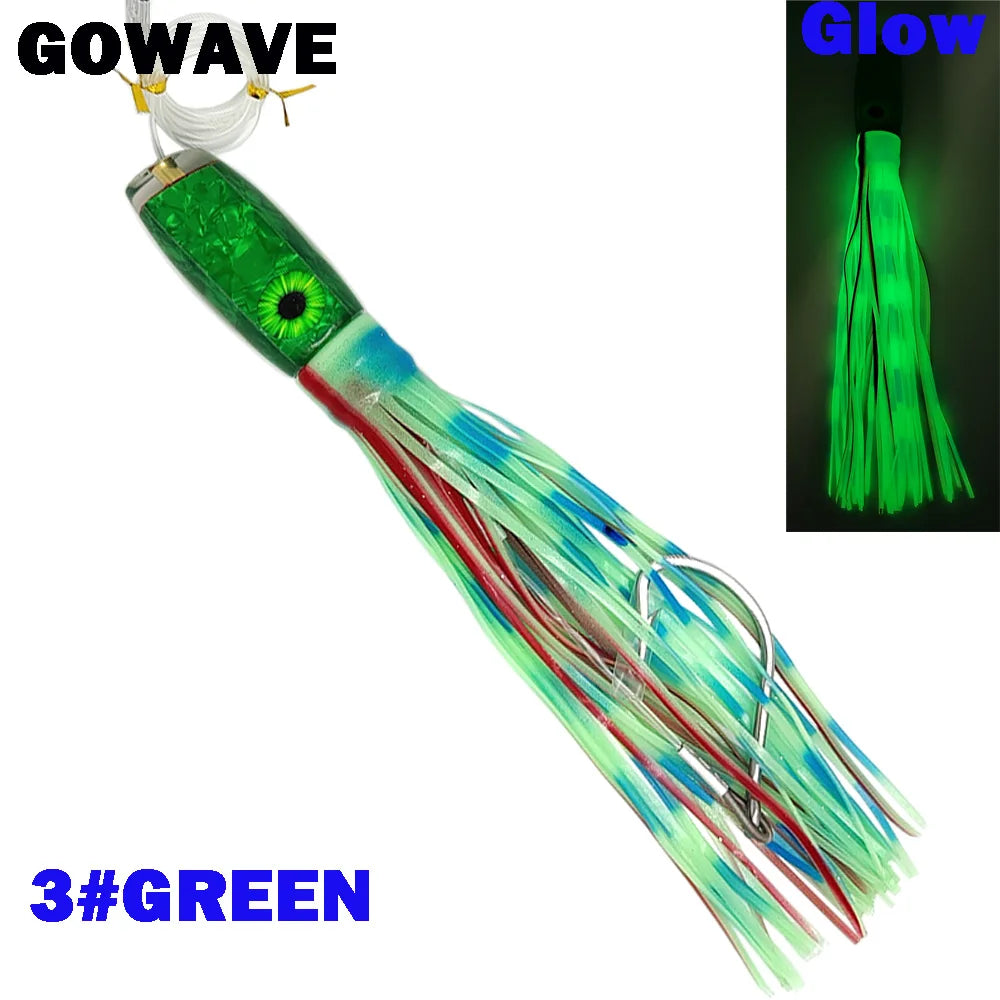 Mahi Lure 32cm 295g Octopus Skirts Trolling Lures Saltwater Big Game Fishing Offshore Deep Sea Fishing Tuna Wahoo Marlin Bait