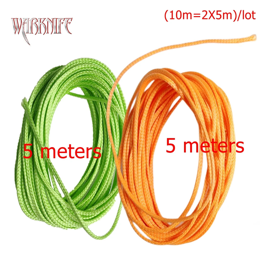 Warknife 16 Strands 10m/lot PE Braid Fishing Line Super Strong Hollow Core Rope for Jig Assist Hook Rigging Diving Spear Fishing