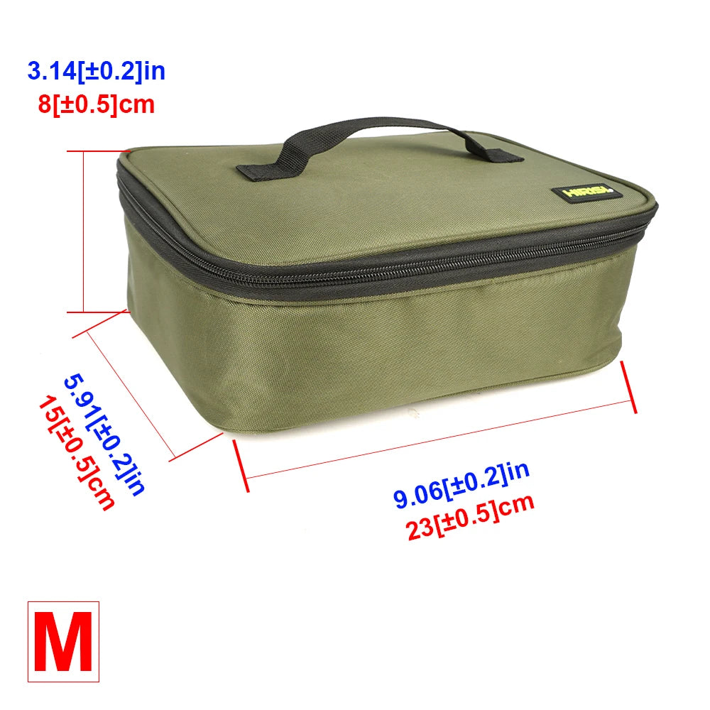 Hirisi Multi-Purpose Carp Fishing Bag - PVC Oxford Material, Fish Reel & Lure Storage, Tackle Accessory Organizer