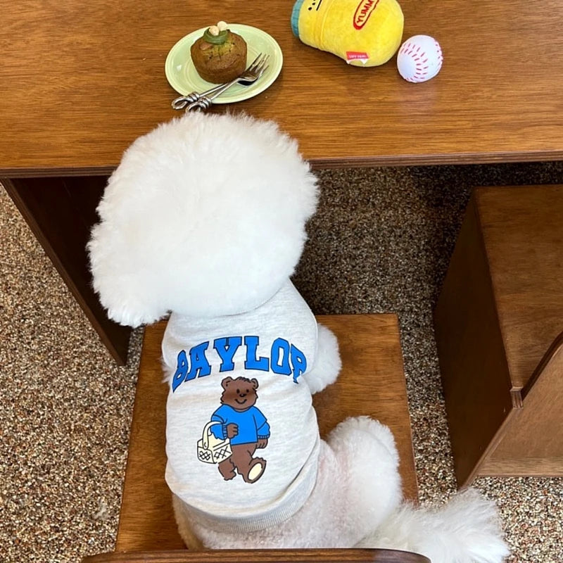 2025 Dog Clothes Cute Bear Puppy Hoodies Autumn Winter Warm Coat Polo Shirts Cat Clothing Chihuhua Bichon Apparels Dog Pullover