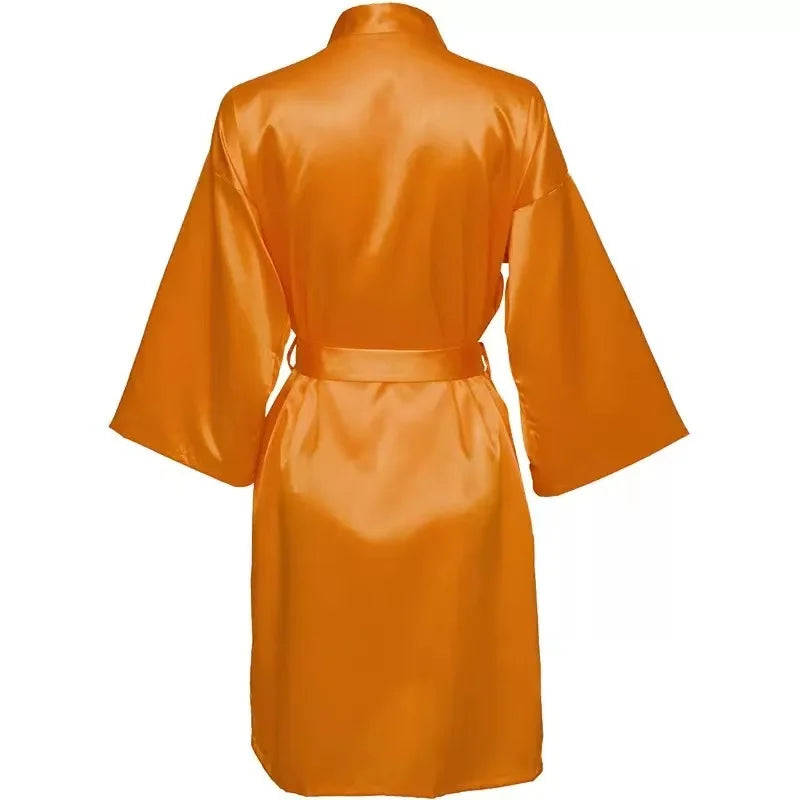 Bridal Satin Custom Bridesmaid Kimono - Personalized Robes