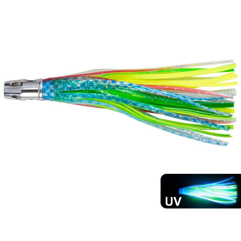 1PC Copper Head Octopus 55g/6.5inch Squid Skirt Bait Big Game Drag Fishing Marlin Tuna Trolling Lure Seawater Fishing Lure