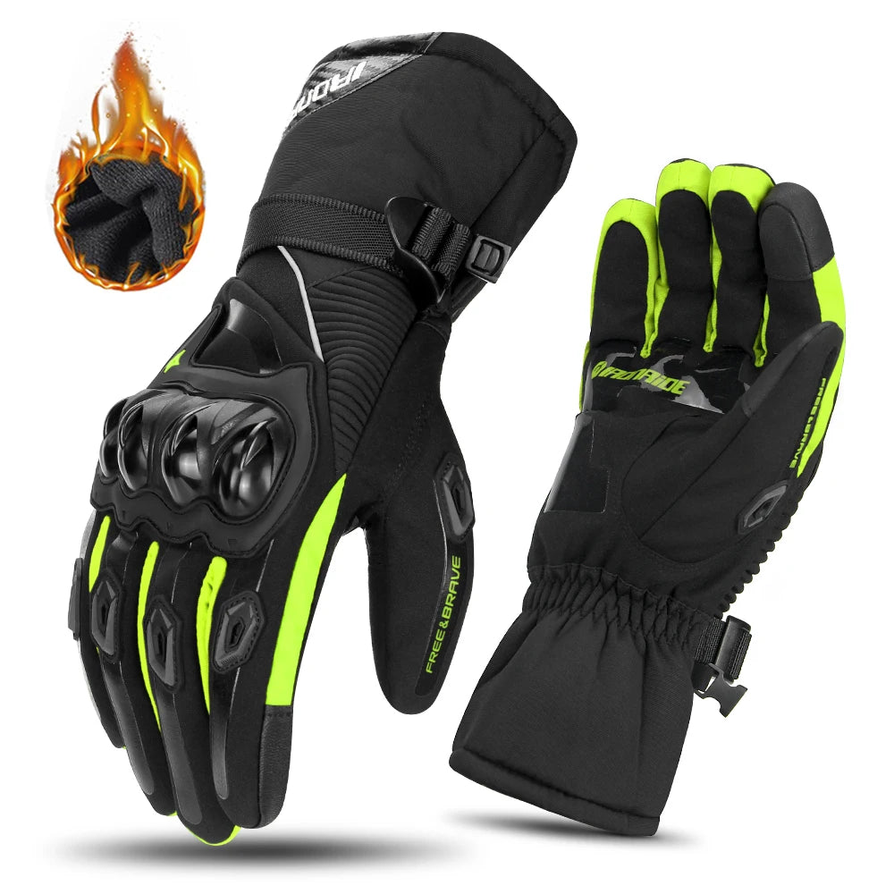 Motorcycle Gloves Windproof Waterproof Moto Men’s Riding Gloves Touch Screen Finger Tips