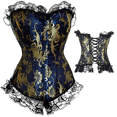 Women’s Steampunk Gothic Clothing. Plus Size Corsets Lace Up Bustier Body Shapers S-6XL