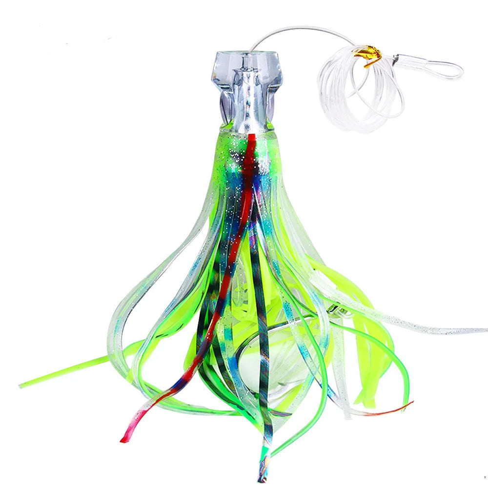 1pc Trolling Lure 65G/100G Deep Sea Boat Fishing Tuna Bait Octopus Saltwater Lures for Mahi Marlin Wahoo Big Game Fishing Tackle
