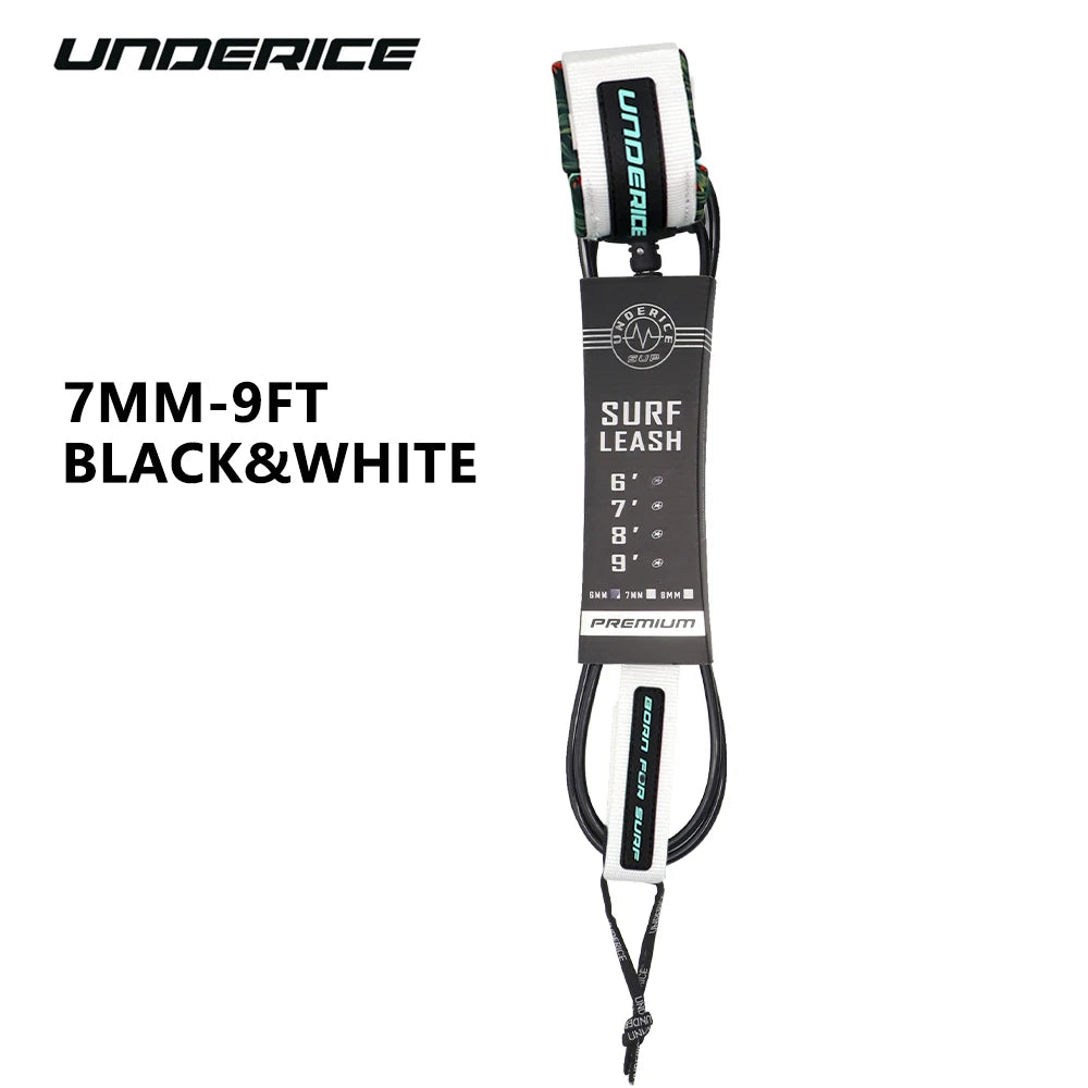 SUP Board 6-10FT Surf Leash Surf Leg Rope Surfboard Leash TPU Stainless Swivels Inflatable Paddle Board Longboard Foot Rope