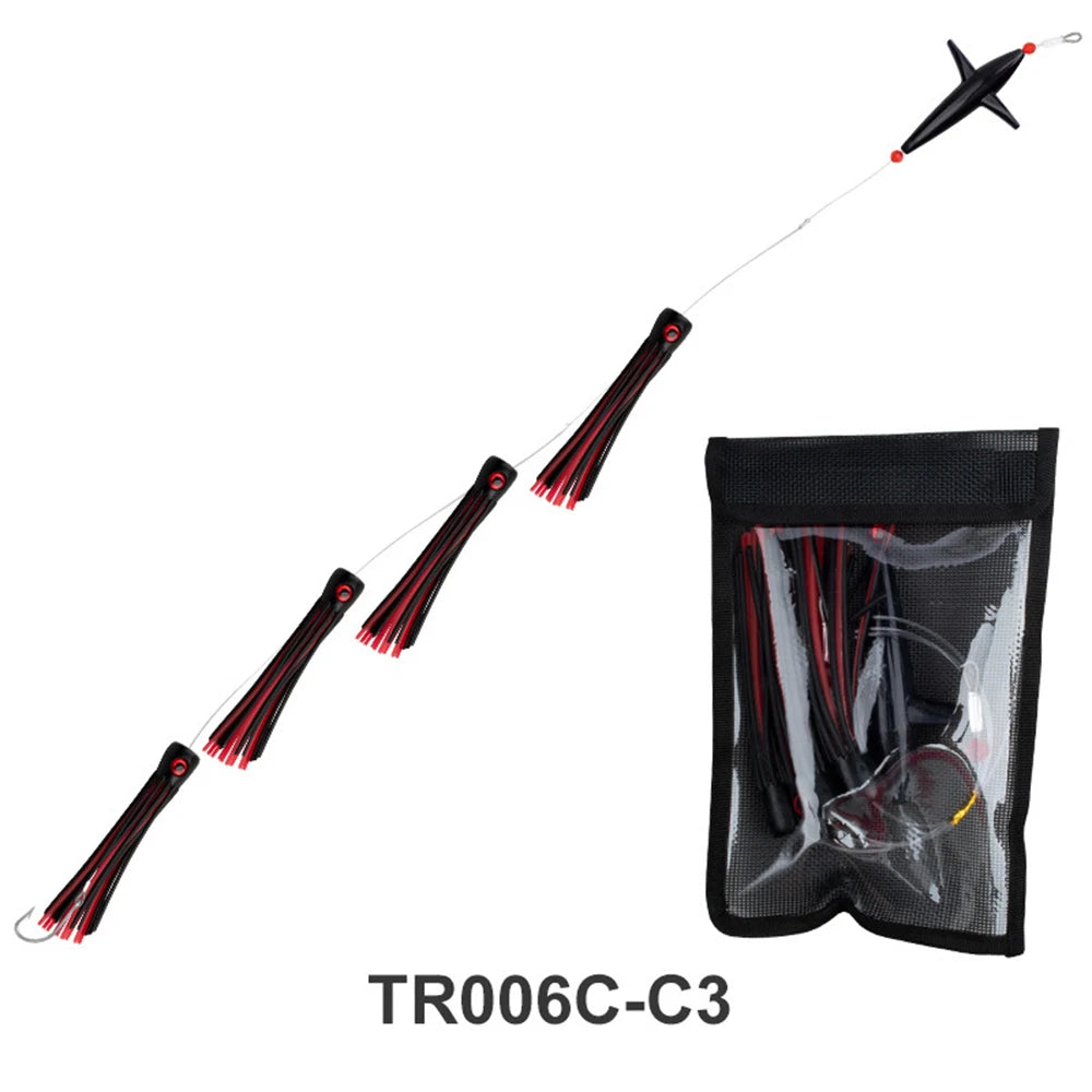 9"Rig Bird Trolling Lures Fishing Rigged Lure Squid Tuna Daisy Chain Artificial Bait Saltwater Big Game Fishing Mahi Marlin