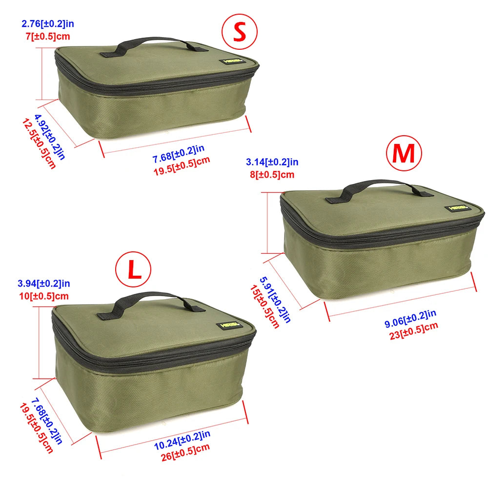 Hirisi Multi-Purpose Carp Fishing Bag - PVC Oxford Material, Fish Reel & Lure Storage, Tackle Accessory Organizer