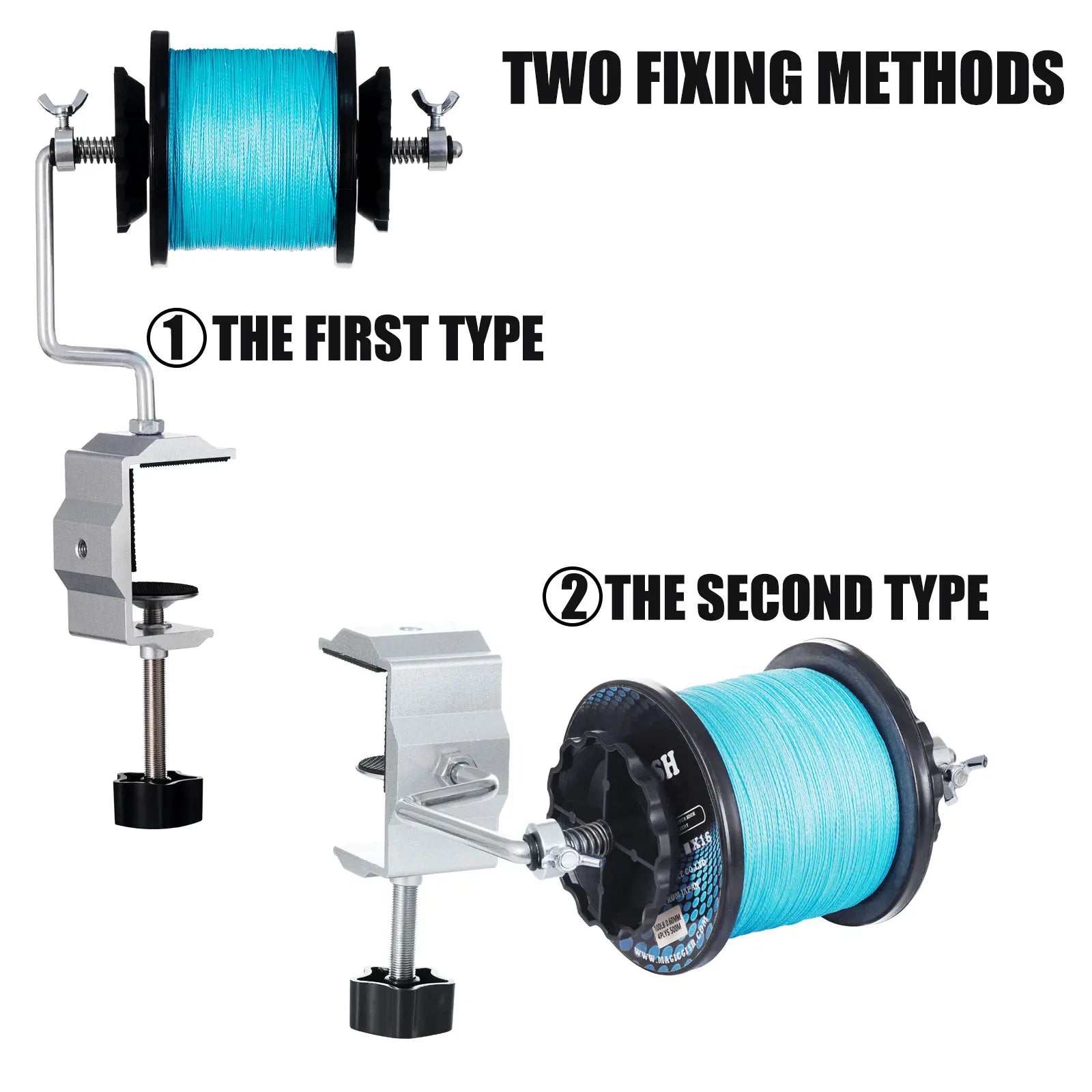 New Fishing Line Spooler for Baitcasting Spinning Reel Portable Fishing Line Winder Machine Reel Spooler Fishing Tackle Tools