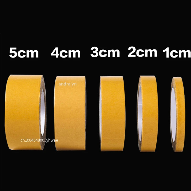 1Roll Double Sided Tape High Viscosity Grid Fiber Transparent Double Sided Tape Sticky Waterproof Adhesive Fiber Mesh Tapes