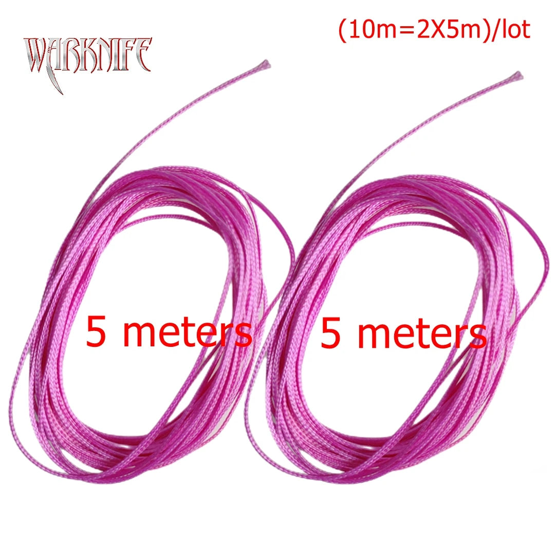 Warknife 16 Strands 10m/lot PE Braid Fishing Line Super Strong Hollow Core Rope for Jig Assist Hook Rigging Diving Spear Fishing