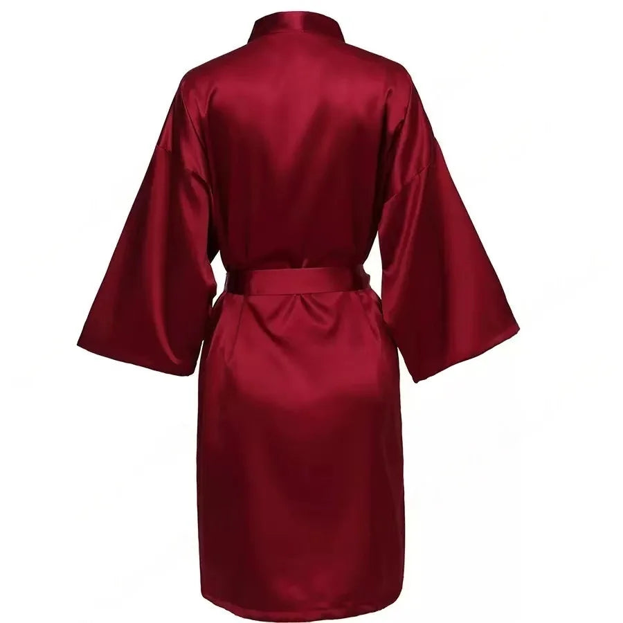 Bridal Satin Custom Bridesmaid Kimono - Personalized Robes
