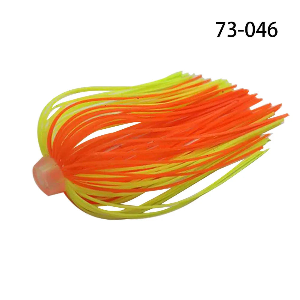 5 pcs/lot 88 Strands 64mm Silicone Skirts Elastic hole Umbrella skirts Fishing Accessories Buzzbaits Spinner Buzz Bait