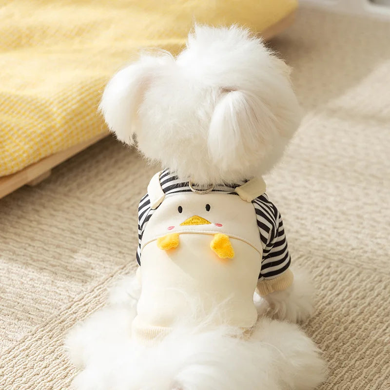 2025 Dog Clothes Cute Bear Puppy Hoodies Autumn Winter Warm Coat Polo Shirts Cat Clothing Chihuhua Bichon Apparels Dog Pullover