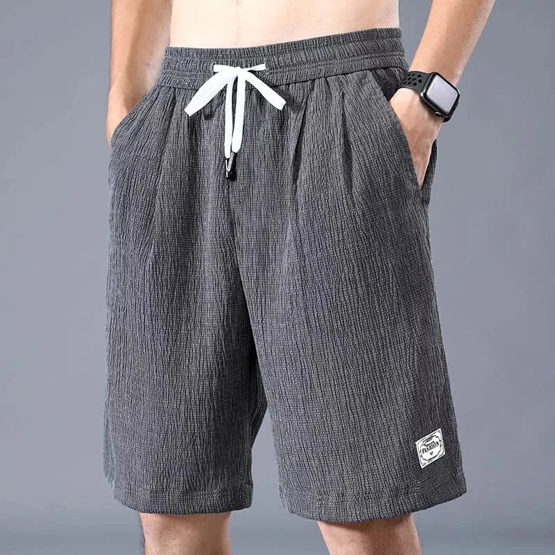Lce Silk Shorts - Breathable Cropped Pants For Hot Weather