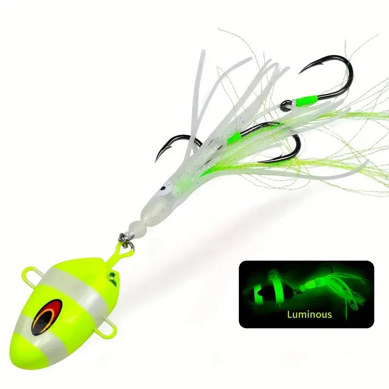 AquaLume Luminous Bait 100g - Deep Sea Glow Attracts Tuna