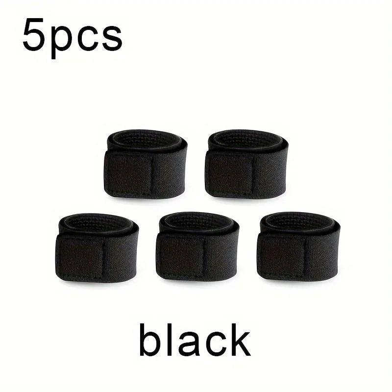5/10Pcs Fishing Rod Tie Holder Strap Non-slip Belt Tackle Elastic Wrap Band Pole Holder Fastener Ties Reusable Bandage Fastener