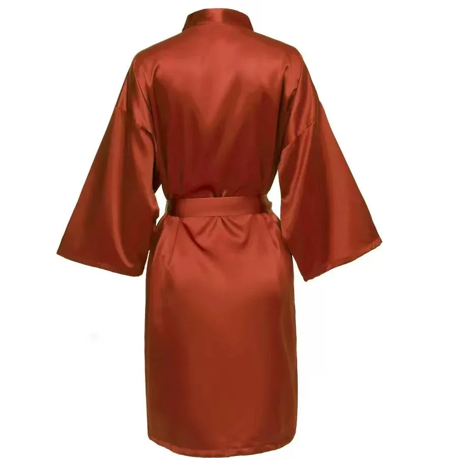 Bridal Satin Custom Bridesmaid Kimono - Personalized Robes