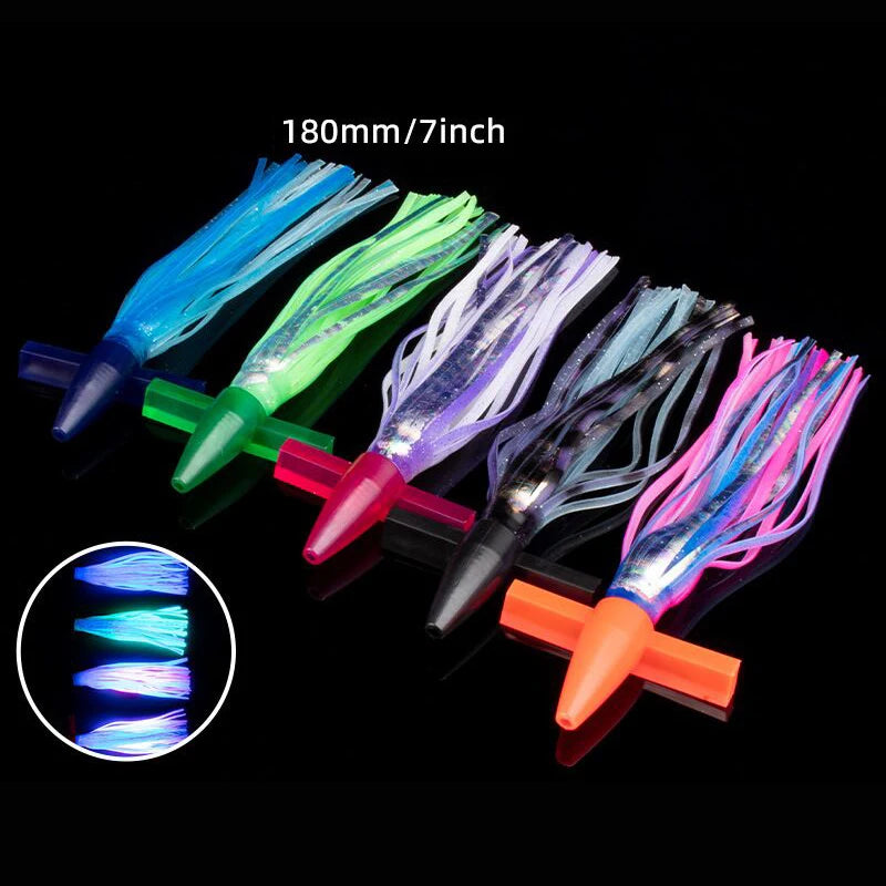 AquaLure Trolling Skirt Tuna Lure - Biomimetic Squid Uv