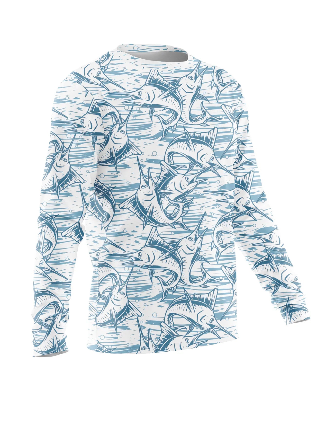 Pro Men Fishing Long Sleeve Shirt - UV Protection Fabric