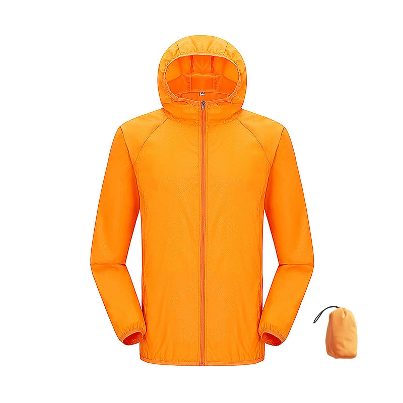 JNLN Waterproof Hiking Jacket - Packable Quick Dry Windproof UV