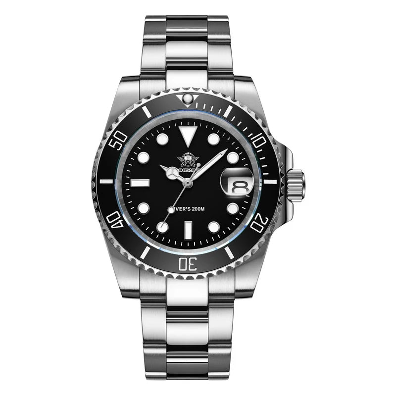 Men's Stainless Steel Watch Leisure Quartz Waterproof Outdoor Sports Watch