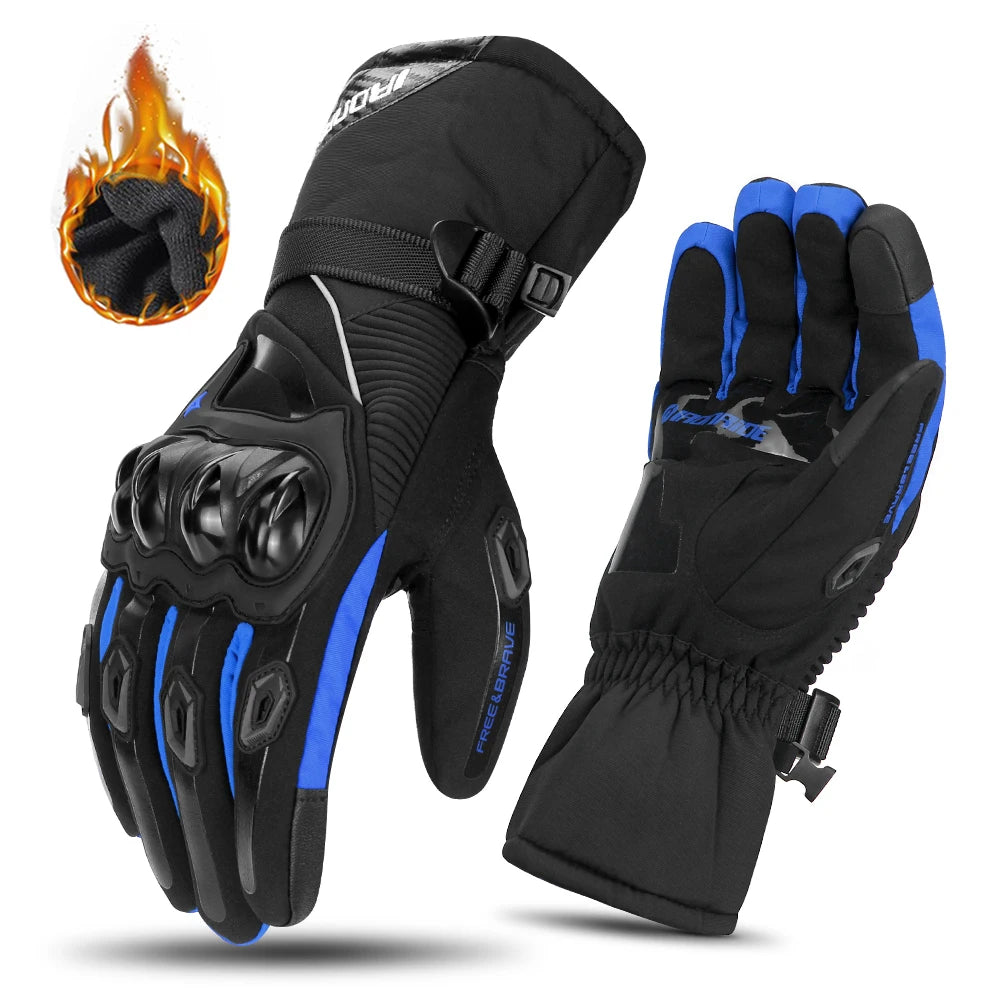 Motorcycle Gloves Windproof Waterproof Moto Men’s Riding Gloves Touch Screen Finger Tips