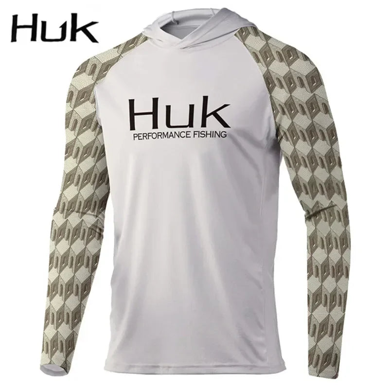 New Gear Mens Fishing Hooded Shirts - High Performance