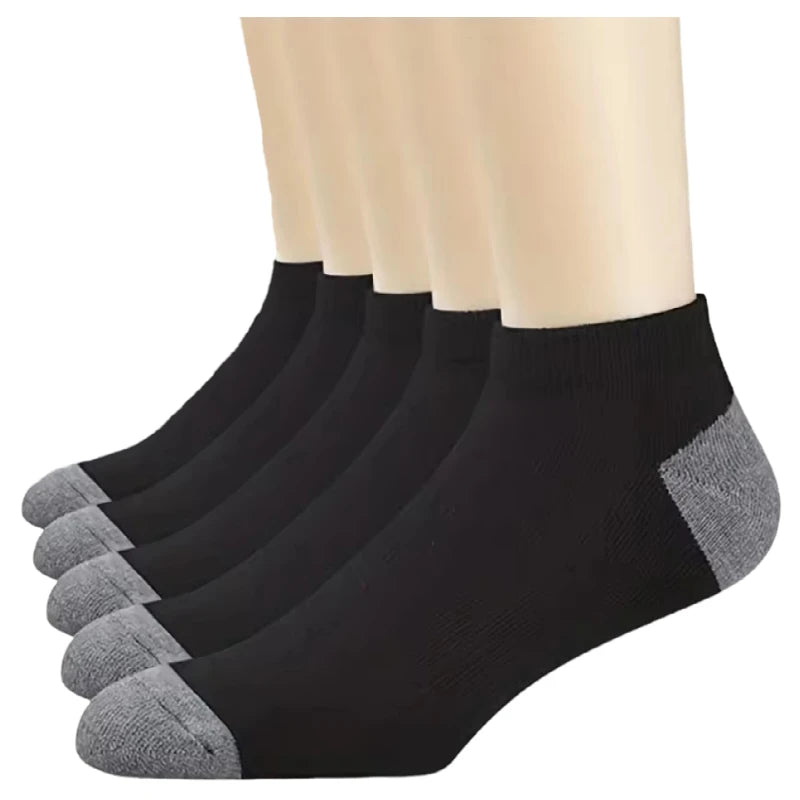Breathable Sports Bamboo Fiber Men’s Socks Sweat Absorption 10/5/3pairs