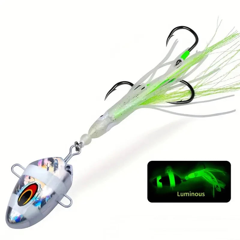 AquaLume Luminous Bait 100g - Deep Sea Glow Attracts Tuna