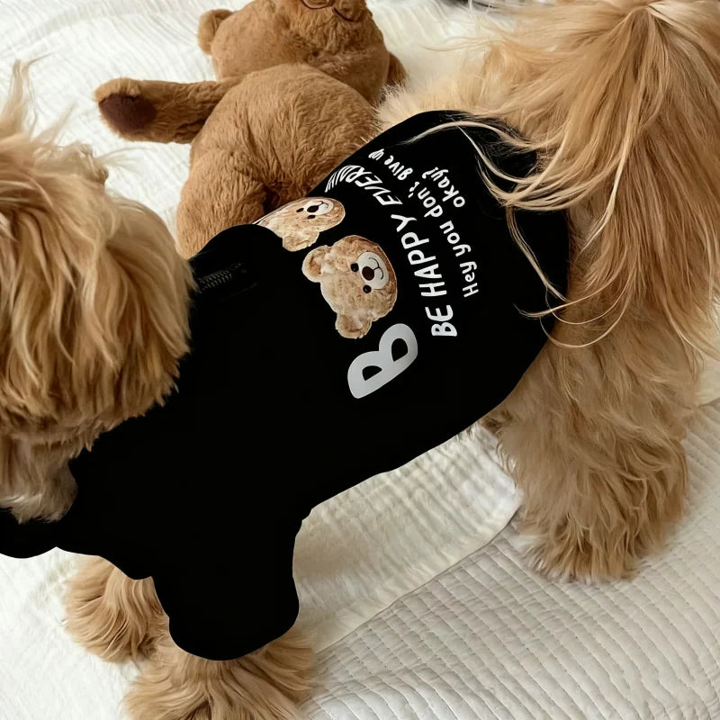 2025 Dog Clothes Cute Bear Puppy Hoodies Autumn Winter Warm Coat Polo Shirts Cat Clothing Chihuhua Bichon Apparels Dog Pullover