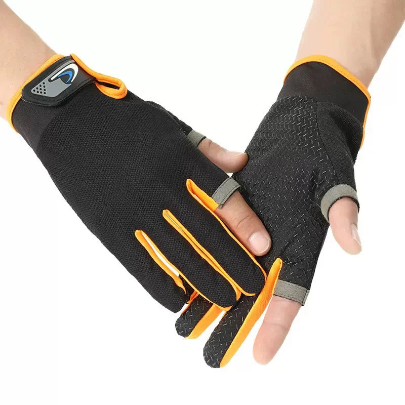 AquaGuard Summer Fishing Gloves - Anti Slip Sun Proof