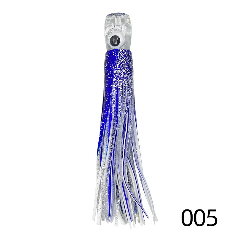 16cm/25cm Trolling Skirt Lures Marlin Tuna Dolphin Deep Sea Fishing Lure, Acrylic Octopus Soft , Resin Sea Fishing Lure