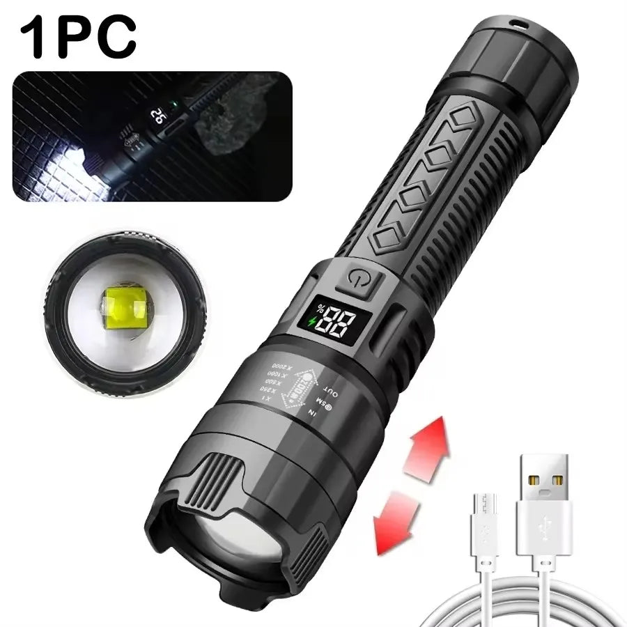 LuminaTech Mega Beam Flashlight - 1600000 Lumen Long Range
