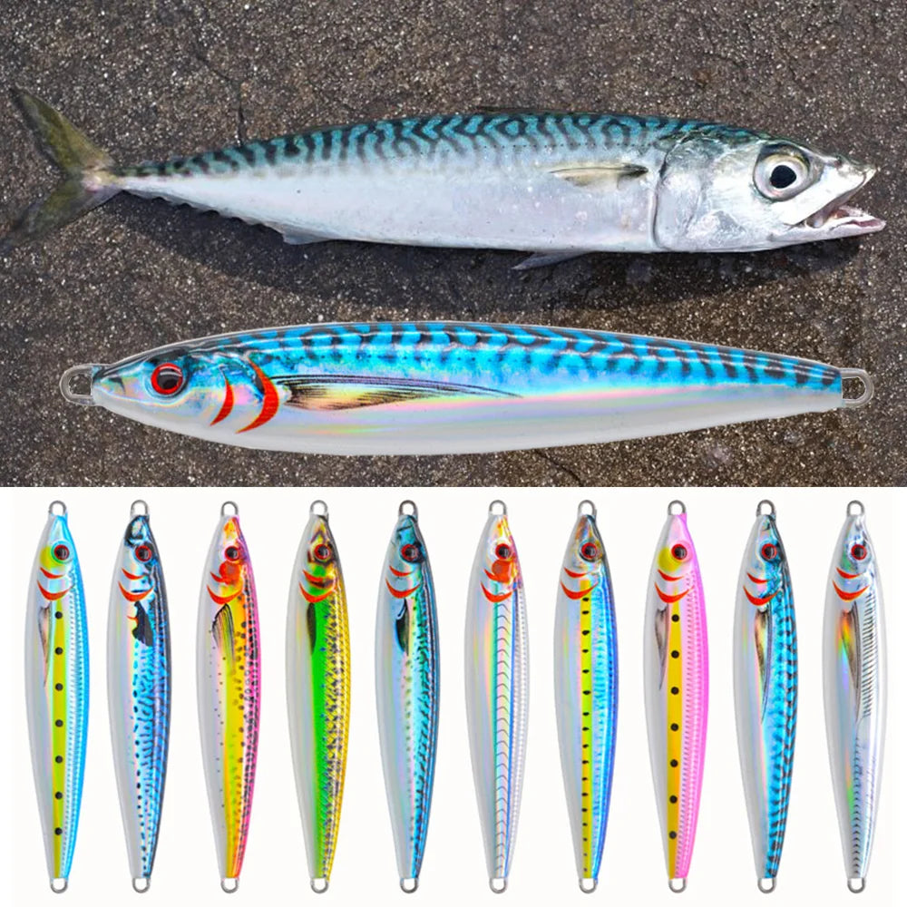 3D Hard Candy Jigs Bluefin Tuna, Yellowfin, Yellowtail, Mahi-Mahi, Wahoo Saltwater Fishing Jig. 30g-150g