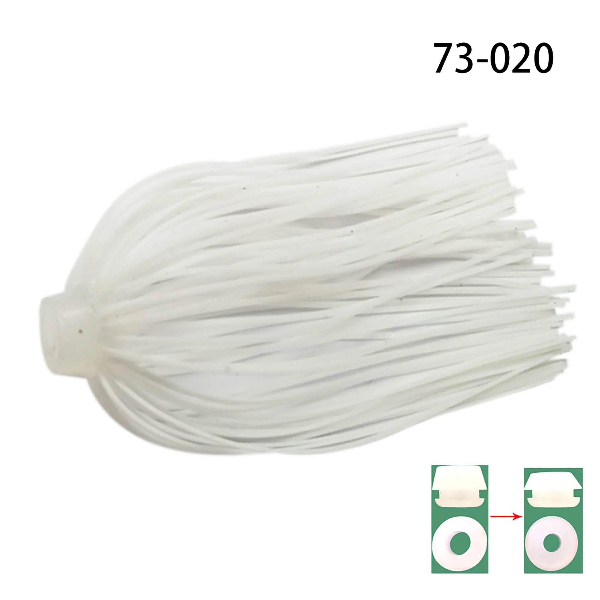 5 pcs/lot 88 Strands 64mm Silicone Skirts Elastic hole Umbrella skirts Fishing Accessories Buzzbaits Spinner Buzz Bait