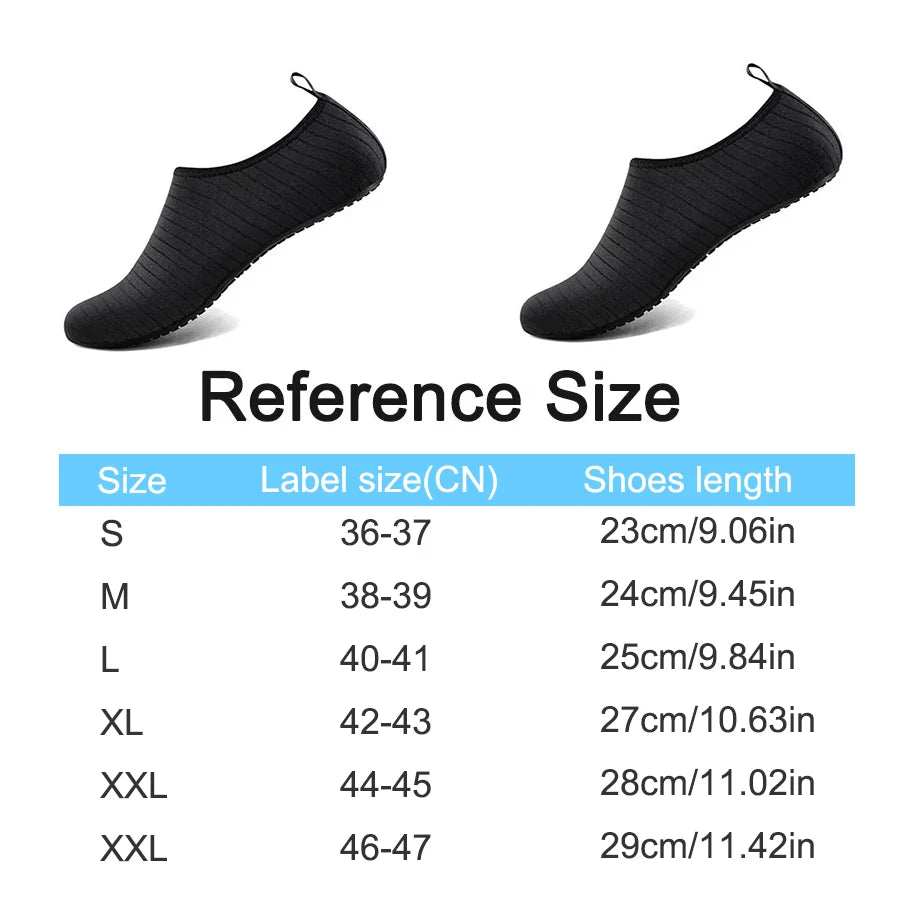 Water Shoes Unisex Quick-Drying Breathable Swimming Anti-Slip Water Sneakers