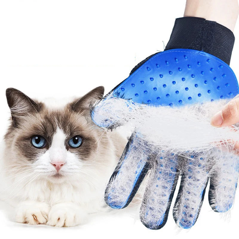 Hot Selling Pet Hair Combing Gloves. Sturdy Durable Hair Removal Cats & Dogs