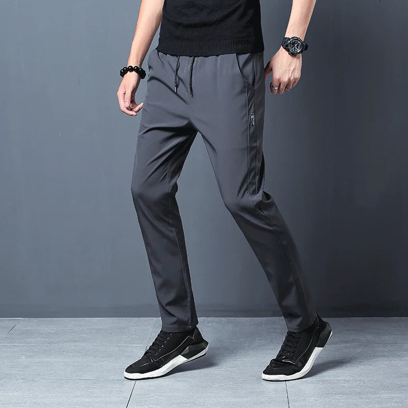 KoreanCore Mens Plus Size Jogger Pants - Stretch Comfort