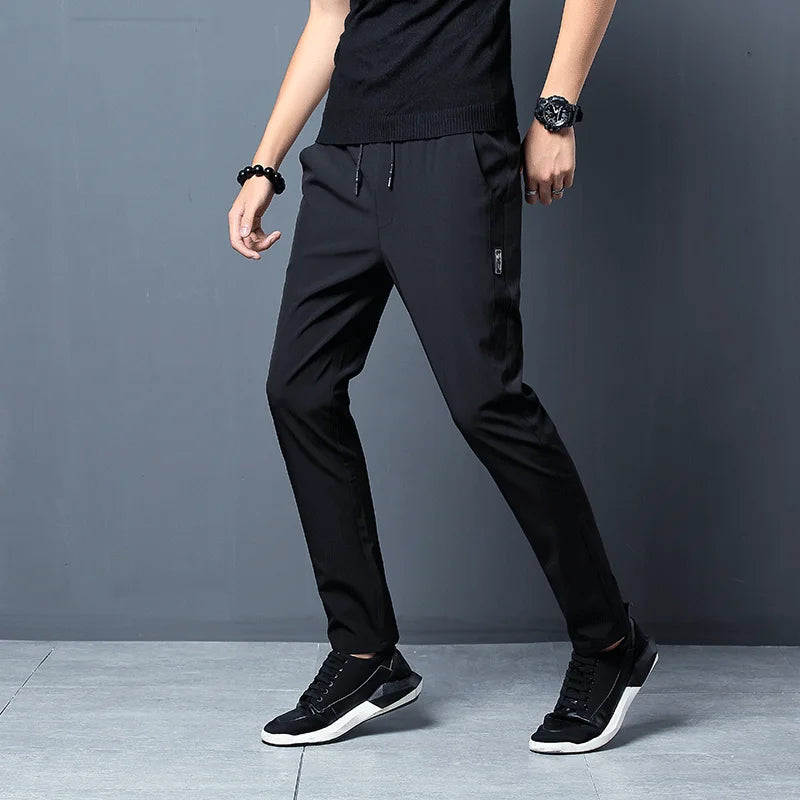 KoreanCore Mens Plus Size Jogger Pants - Stretch Comfort