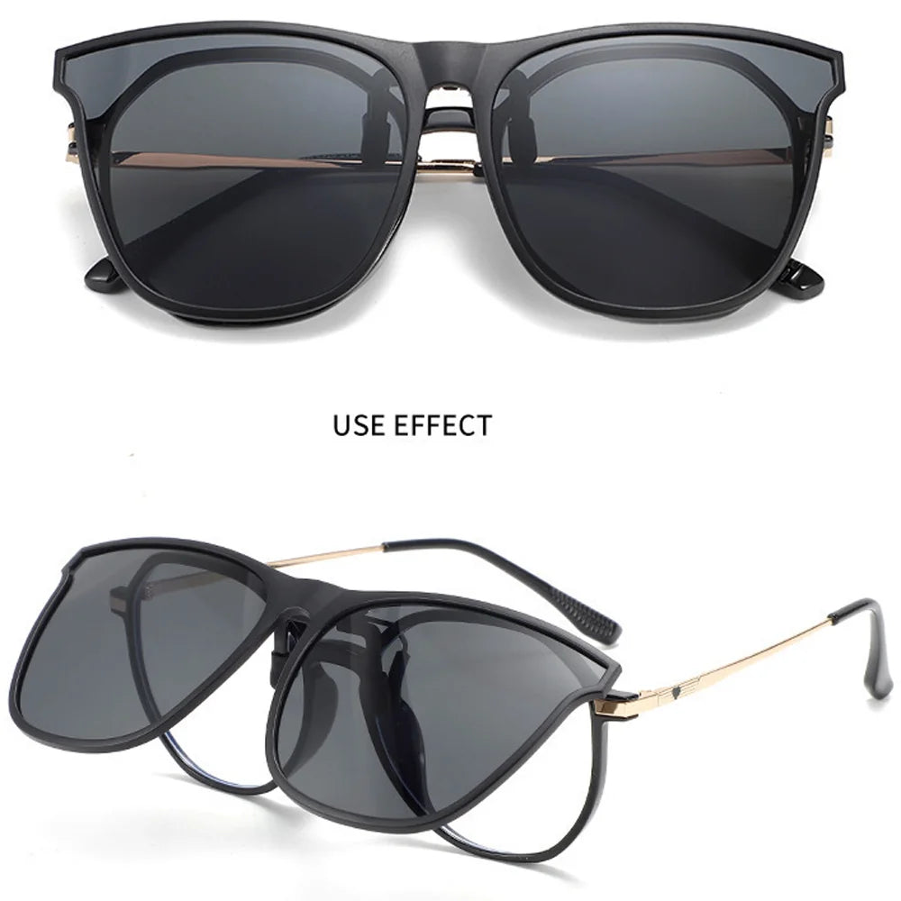 Sunglasses Men/Women Clip On Polarized Anti-Glare Fishing Sun Glasses