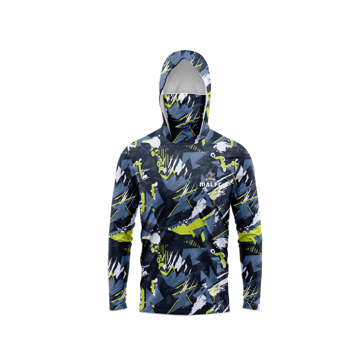 MALFC Men Hooded Fishing Shirt Long Sleeve - UPF50 QuickDry