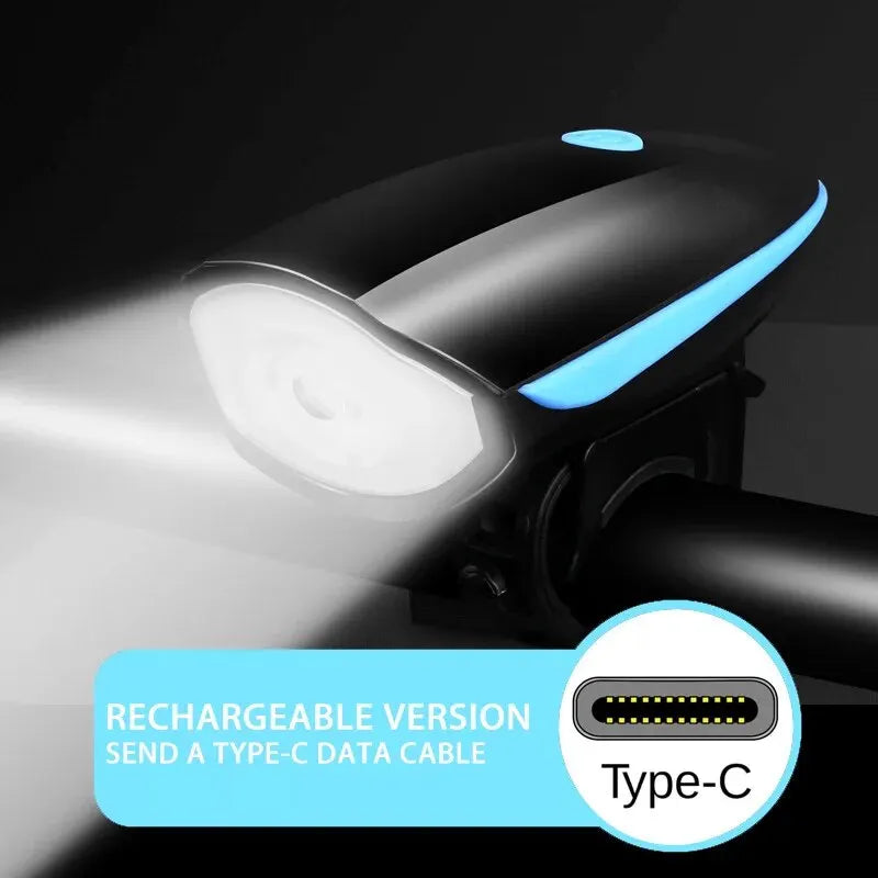 ApexRide Mountain Bike Headlight - USB Rechargeable 3 Modes