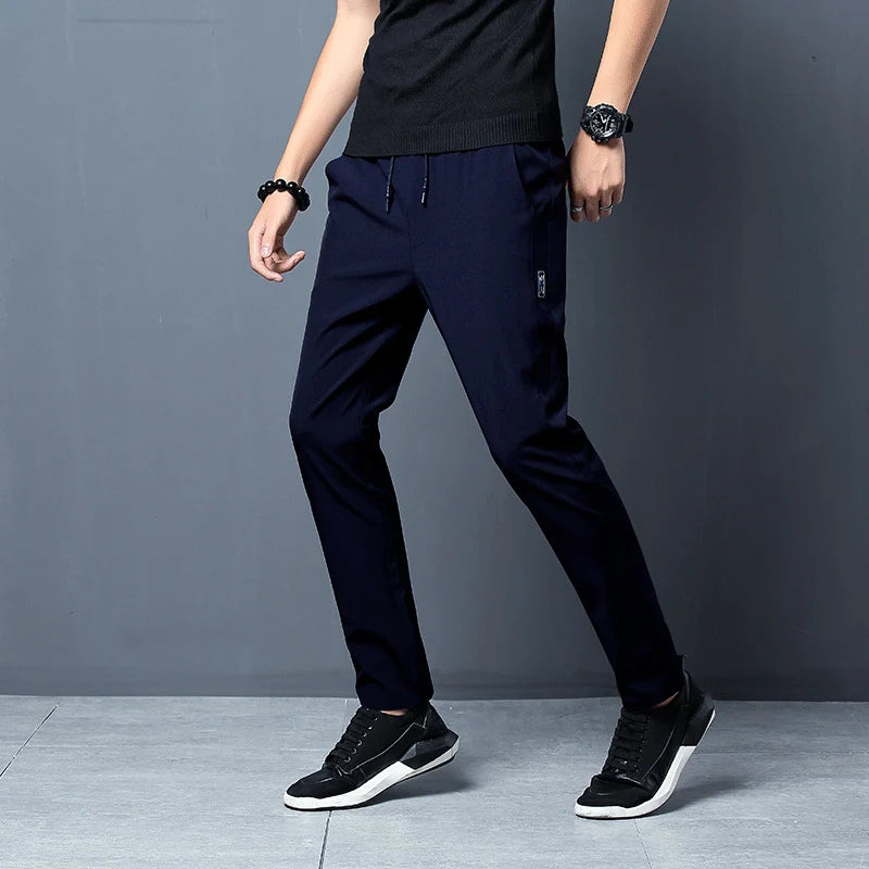 KoreanCore Mens Plus Size Jogger Pants - Stretch Comfort