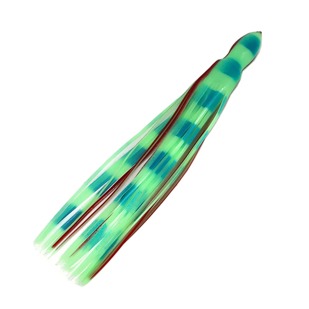 12” Tuna Big Game Marlin Skirts Tuna Trolling Squid Lures Rubber PVC Fishing Trolling Lure Replacement Octopus Skirts