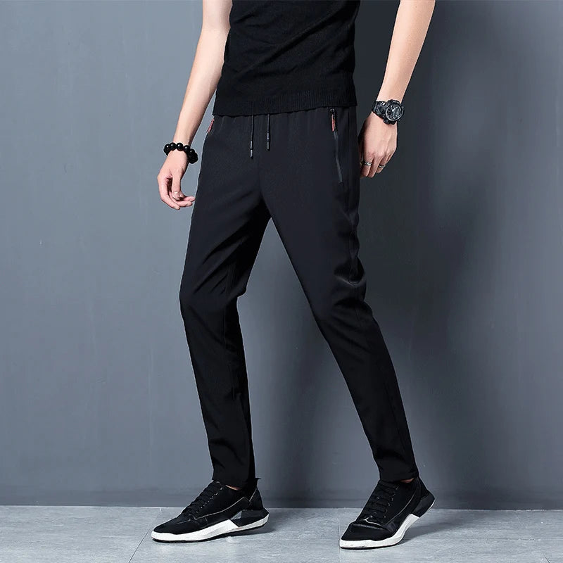 KoreanCore Mens Plus Size Jogger Pants - Stretch Comfort
