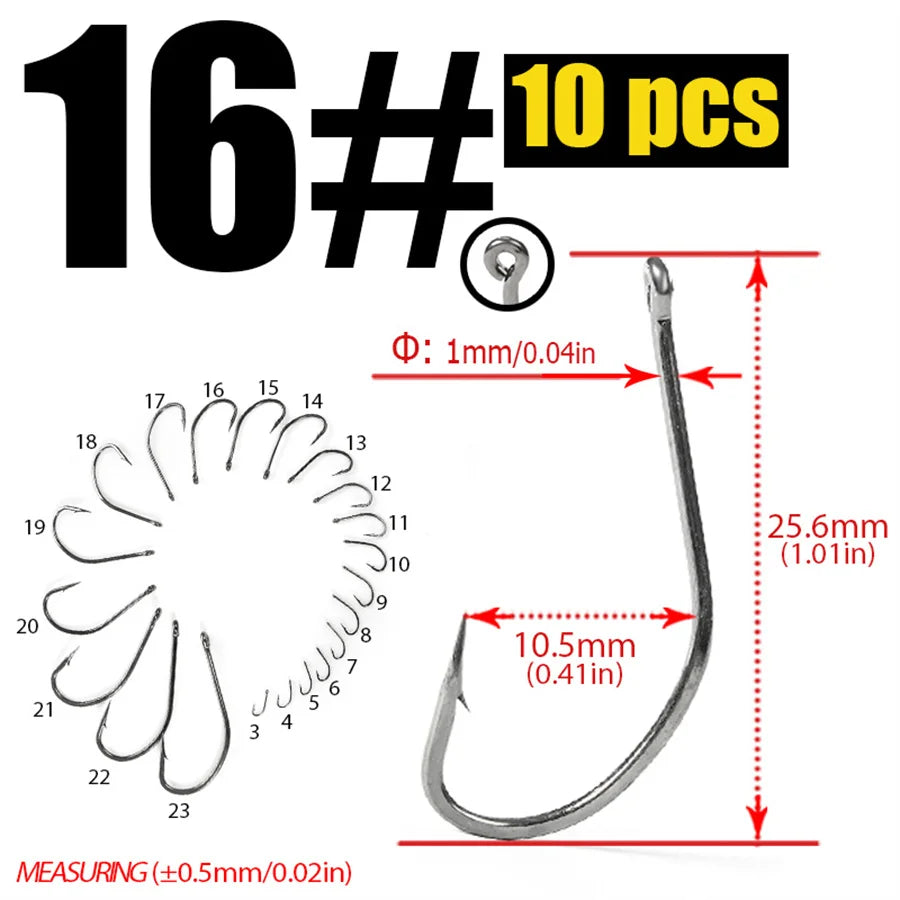 LS-9939 Saltwater Fishing Hooks - Made In Japan Quality